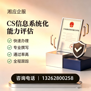 广州CS信息系统化能力评估申报服务