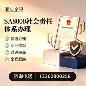 广州SA8000社会责任体系认证服务