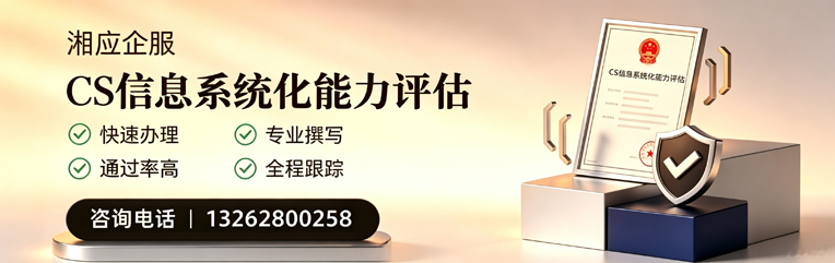 广州CS信息系统化能力评估申报服务
